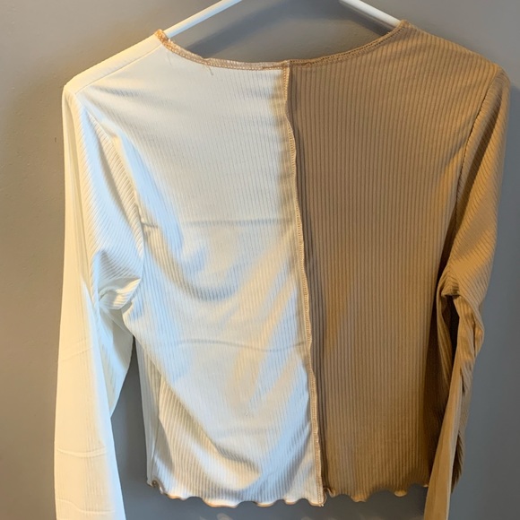 Two tone long sleeve. - Picture 2 of 2